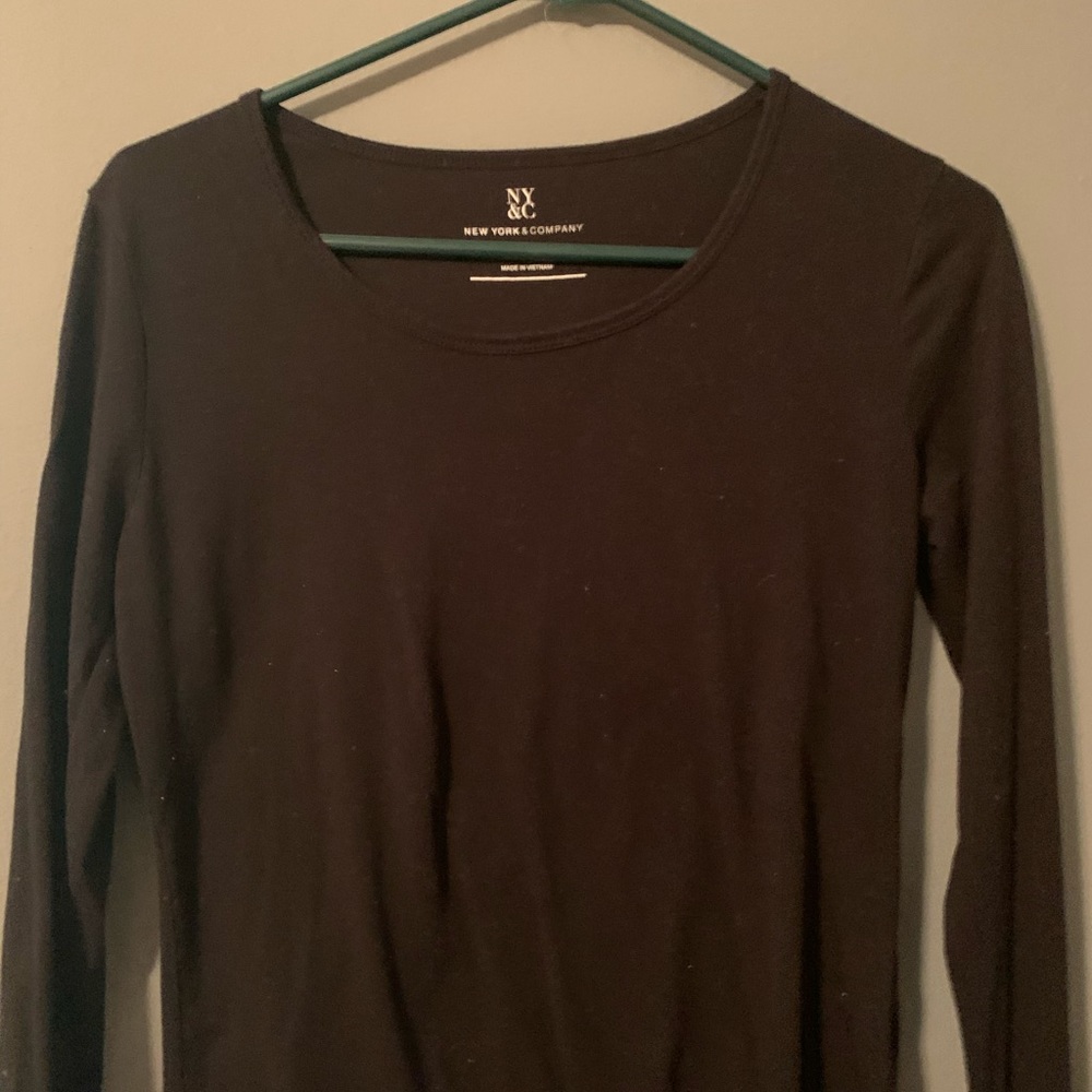 Black adult long sleeve shirt